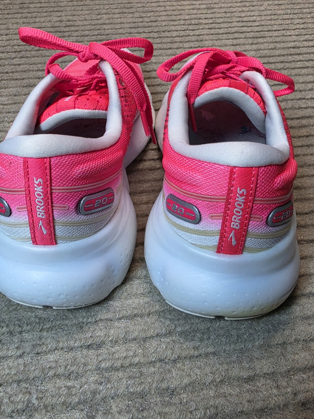 Brooks Glycerin 20 Running Shoes Women's 8.5 Diva Pink White 1203691B672 - Picture 6 of 9